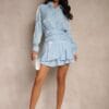 Rochie mini Daria, Albastru deschis