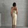 Rochie midi Aria, Crem