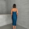 Rochie midi Aria, Albastru