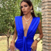 Rochie midi Evelyn, albastru