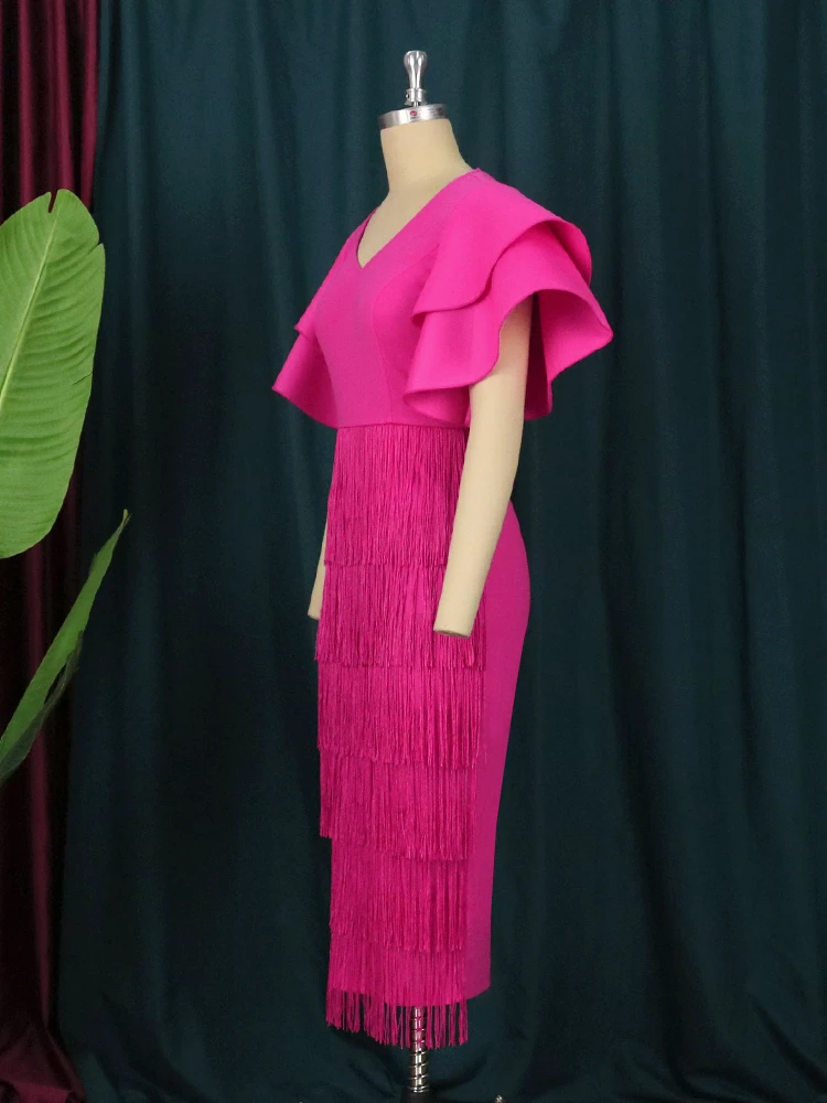 Rochie midi Eliana, Roz