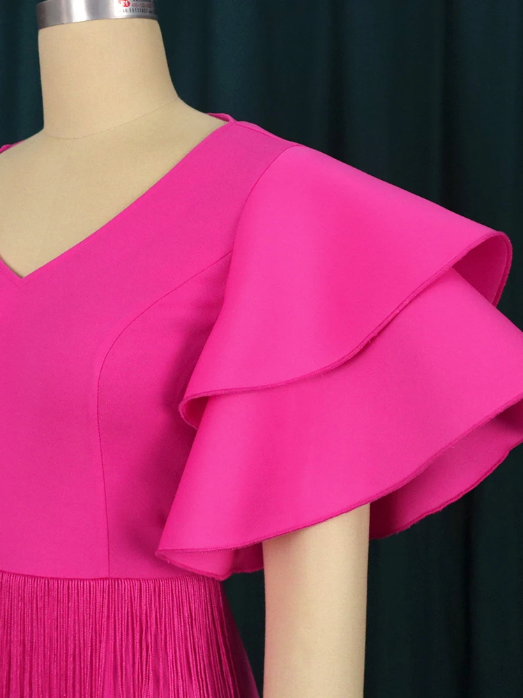 Rochie midi Eliana, Roz