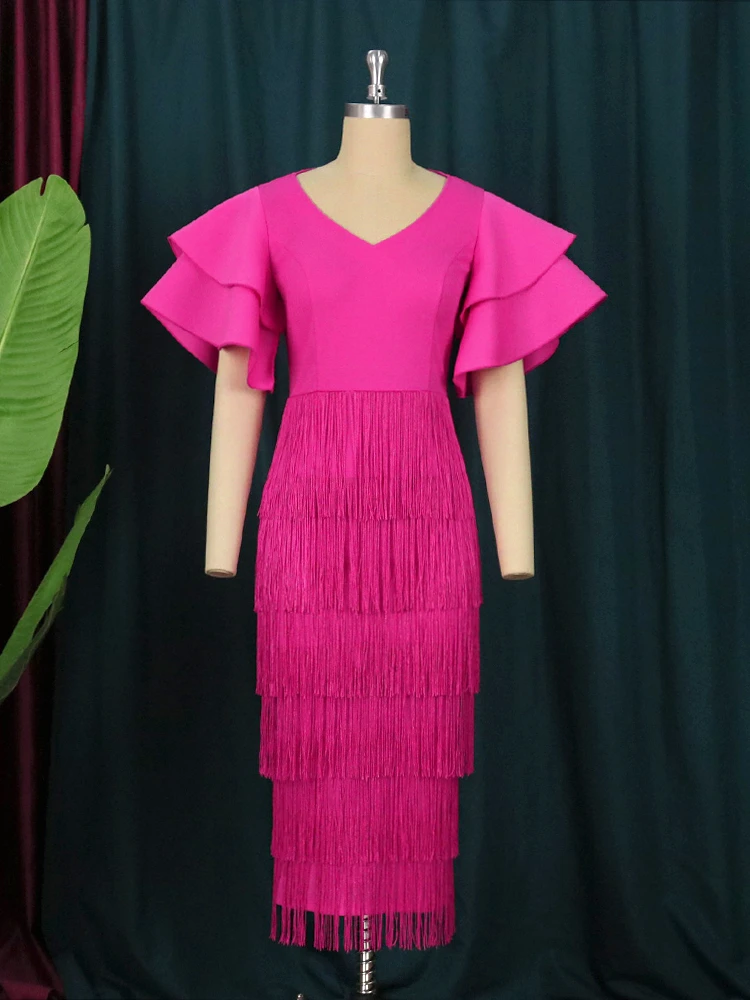 Rochie midi Eliana, Roz