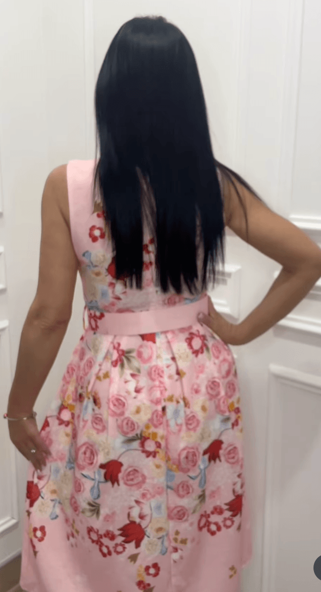 Rochie midi Georgia, Roz