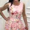Rochie midi Georgia, Roz