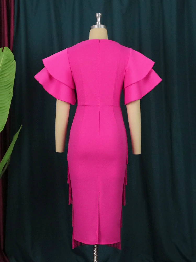 Rochie midi Eliana, Roz