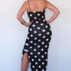 Rochie midi Leah, Negru
