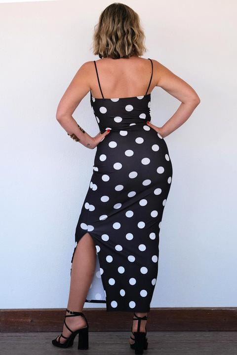 Rochie midi Leah, Negru