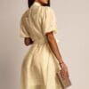 Rochie mini Khloe, Crem