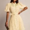 Rochie mini Khloe, Crem