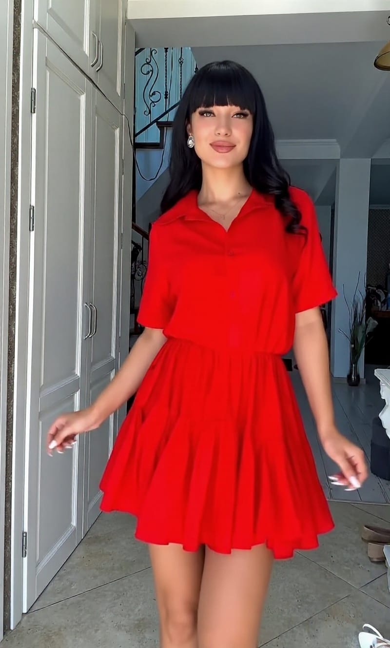 Rochie mini Tasha, Rosu