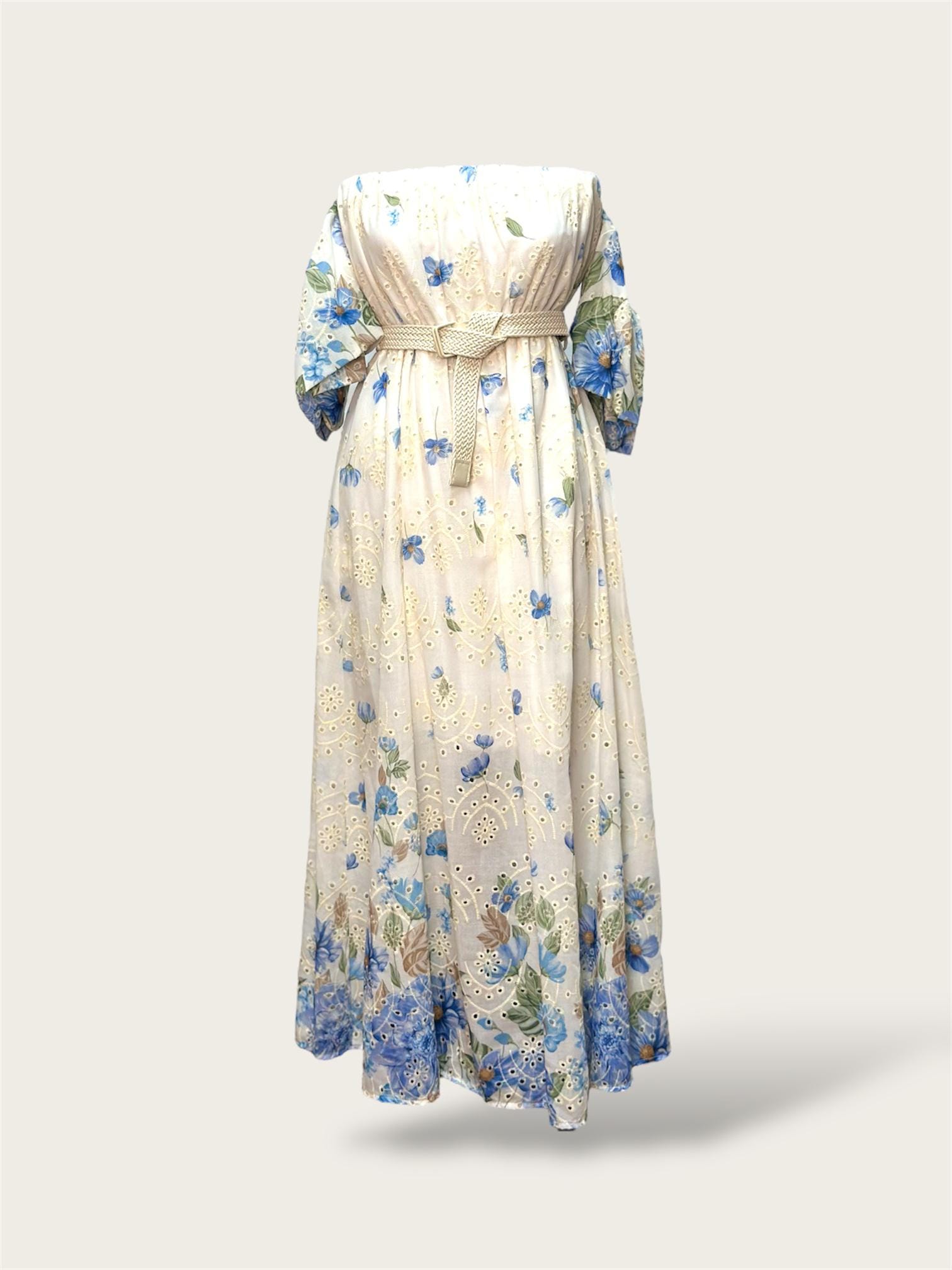 Rochie midi Lana, Crem