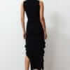Rochie midi Hayley, Negru