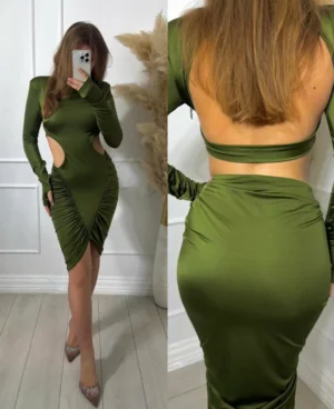 Rochie mini Veloria, Verde