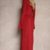 Rochie midi Charlot, Rosu