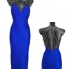Rochie midi Katia, Albastru