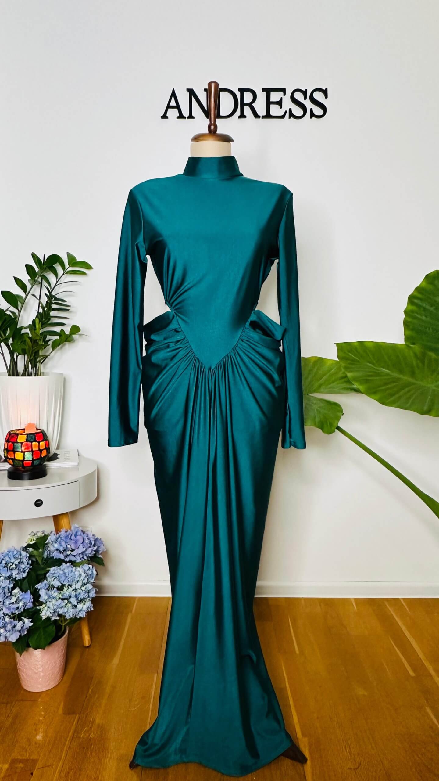 Rochie maxi Desiree, Albastru