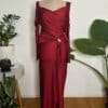 Rochie maxi Charlize, Burgundy