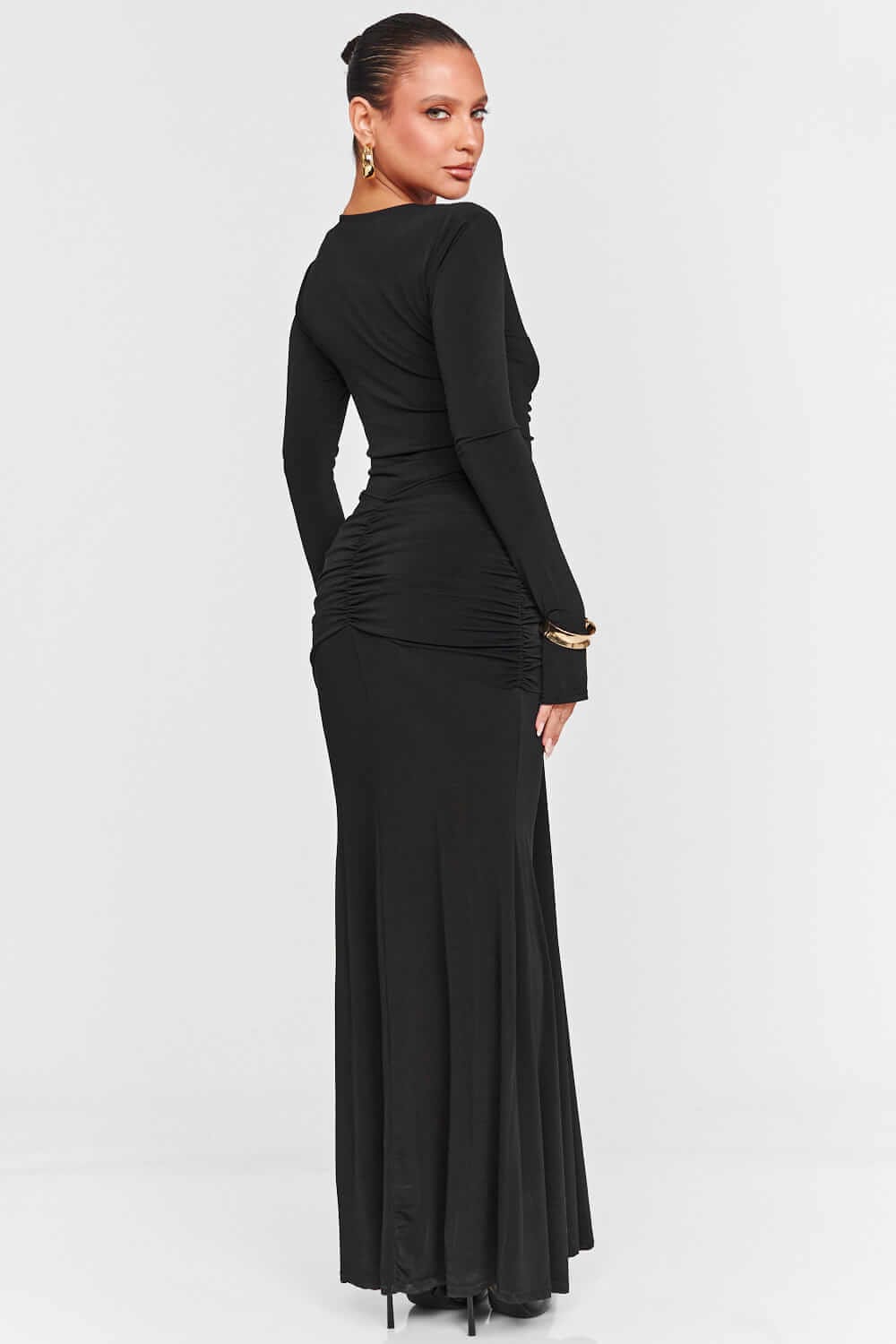 Rochie maxi Tania, Negru