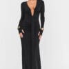 Rochie maxi Tania, Negru