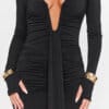 Rochie maxi Tania, Negru