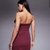 Rochie mini Yvonna ASOS, Burgundy