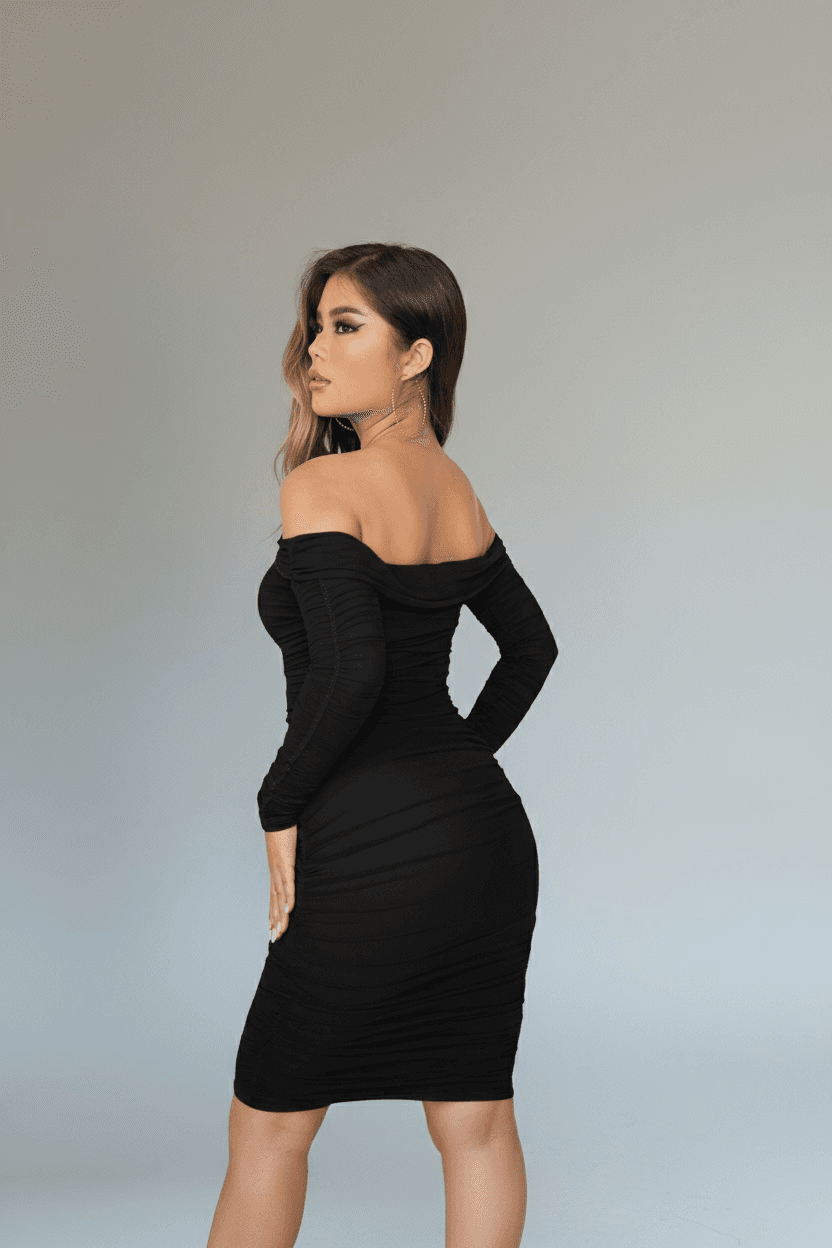 Rochie mini Serena, Negru