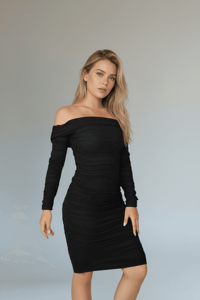 Rochie mini Serena, Negru