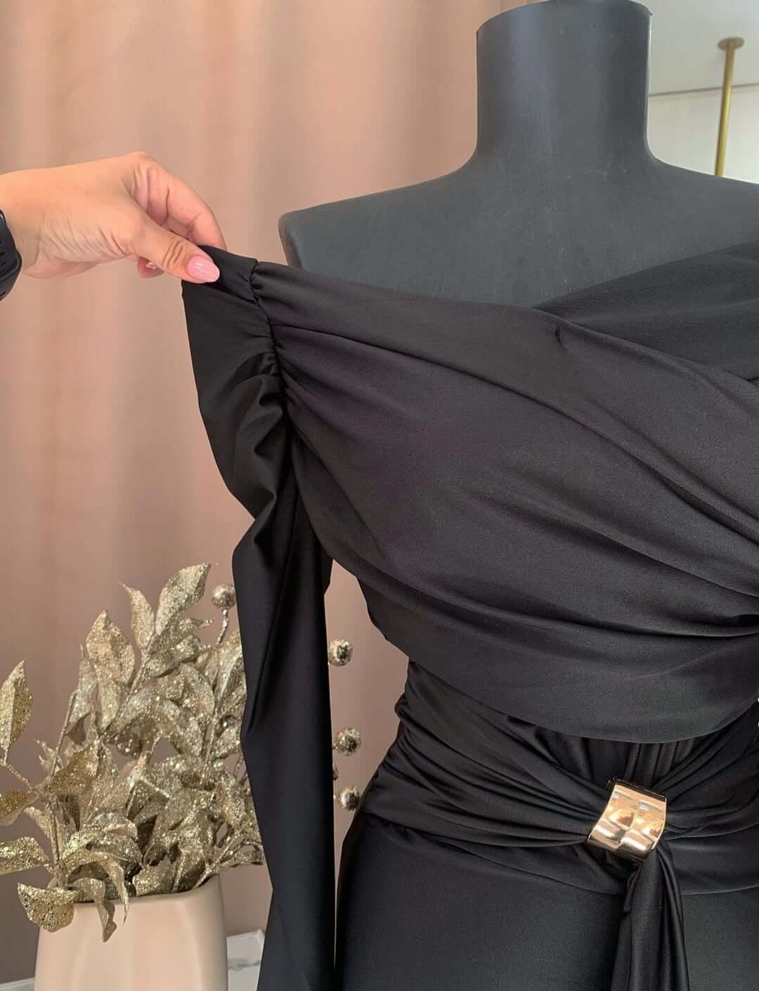 Rochie maxi Charlize, Negru