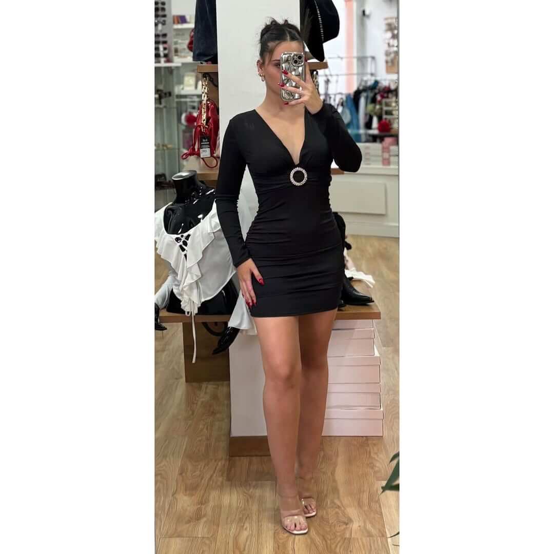 Rochie mini Abby, Negru