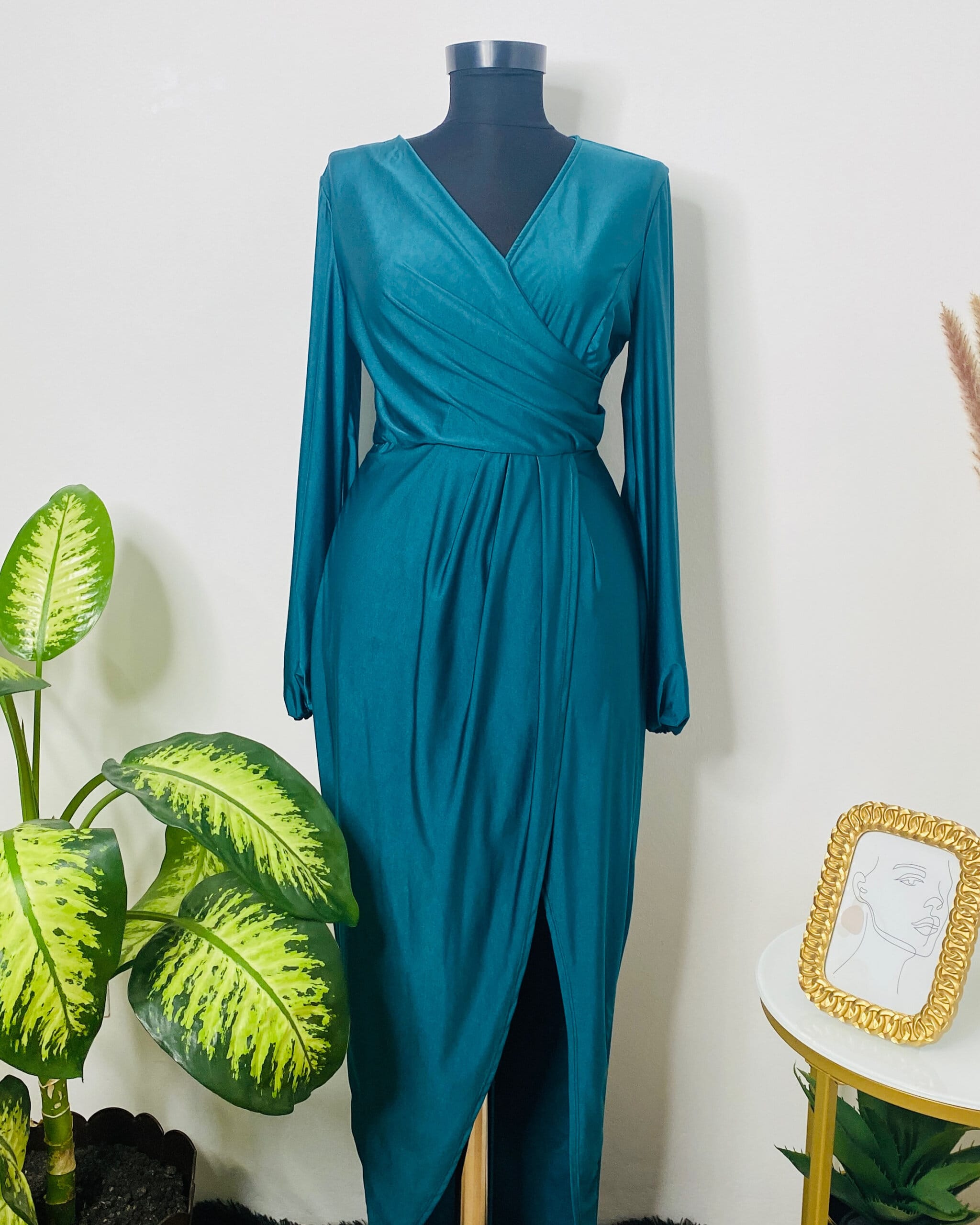 Rochie midi Deborah, Albastru