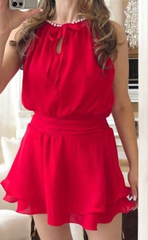 Rochie mini Lena, Rosu