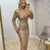 Rochie maxi Anais, Auriu