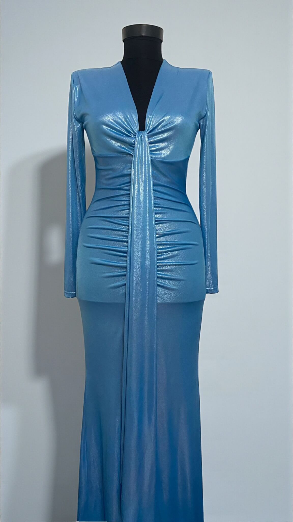 Rochie maxi Avery, Albastru
