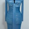 Rochie maxi Avery, Albastru
