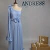 Rochie maxi Iarina, Albastru