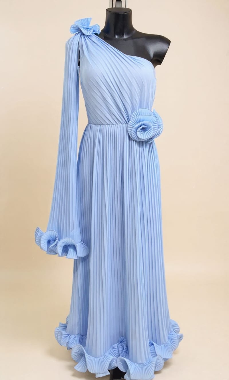 Rochie maxi Iarina, Albastru