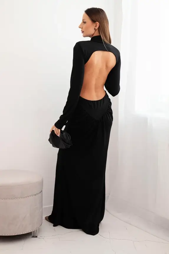 Rochie maxi Ovidia, Negru