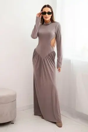 Rochie maxi Ovidia, Gri