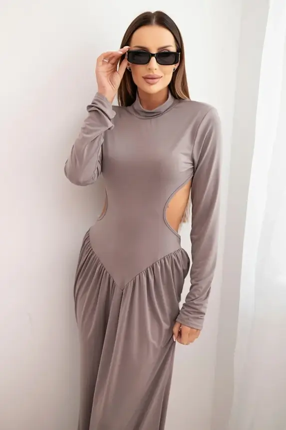 Rochie maxi Ovidia, Gri