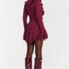 Rochie-Salopeta mini Lizett, Burgundy