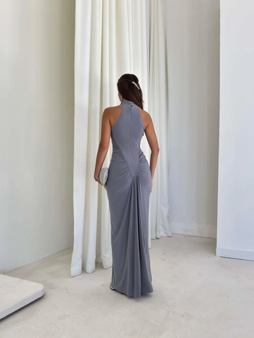 Rochie maxi Zaira, Gri