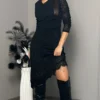 Rochie midi Victoria, Negru