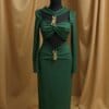 Rochie midi Serena, Verde