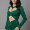 Rochie midi Serena, Verde