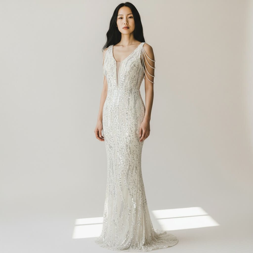 Rochie maxi Glam Goddess, Argintiu