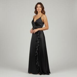 Rochie maxi Christine, Negru