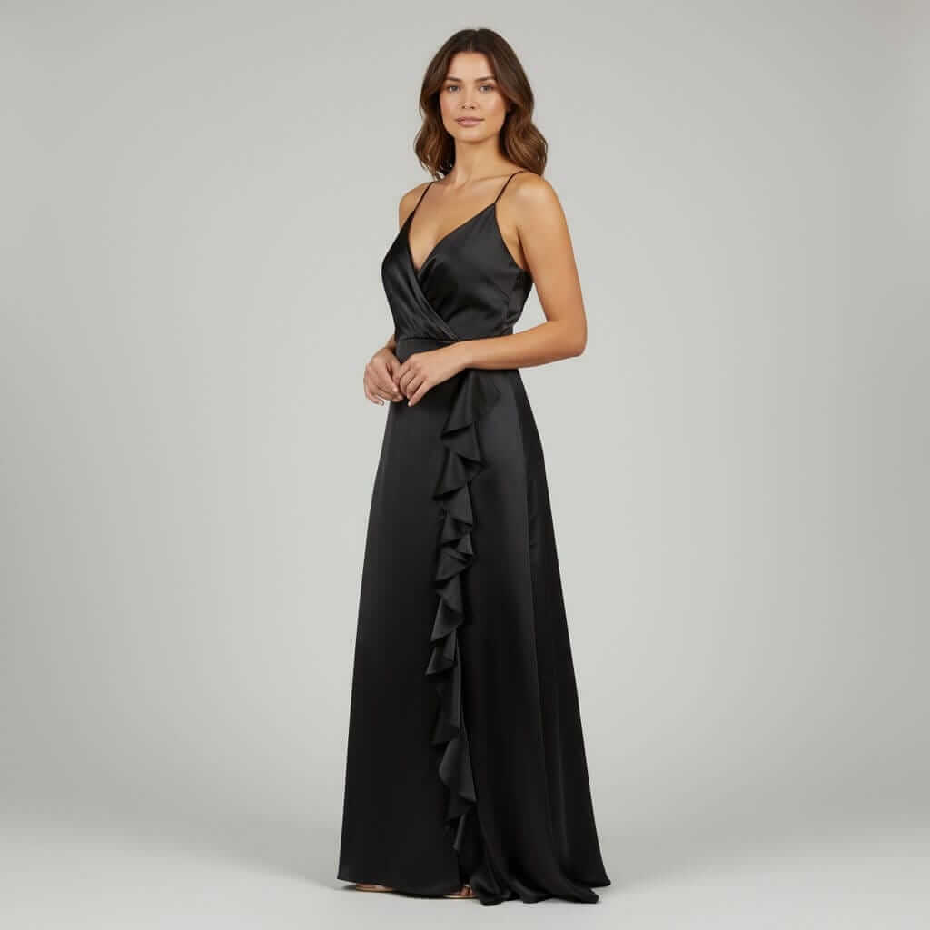 Rochie maxi Christine, Negru