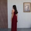 Rochie maxi Zaira, Burgundy