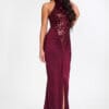 Rochie maxi Raisa, Burgundy
